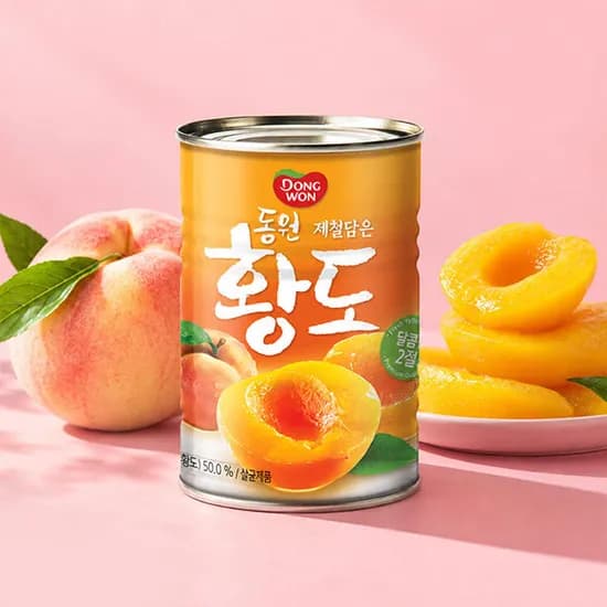 동원 황도 2절 400g 8개