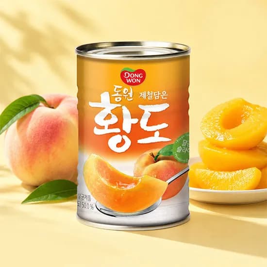 동원 황도 슬라이스 400g 8개