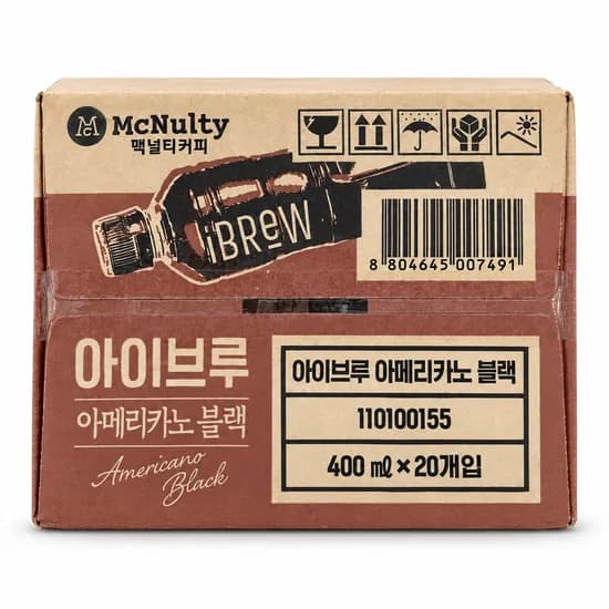 아이브루 아메리카노 블랙커피 무라벨 400ml 20개