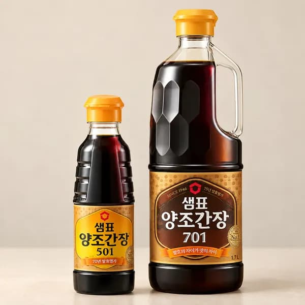 샘표 양조간장 701 1.7L + 양조간장 501 500ml 2개