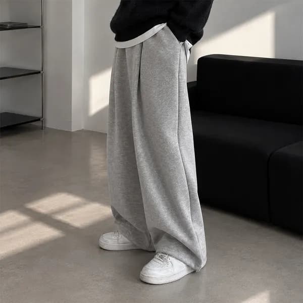 패션큐브 남성 벌룬핏 원턱 스웻팬츠 FC180 블랙 M 1장 29,800원