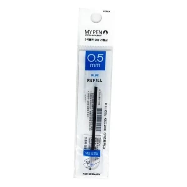 마이펜 세이프티 클립 3색 볼펜 리필심 0.5mm 파랑 1개 3,340원