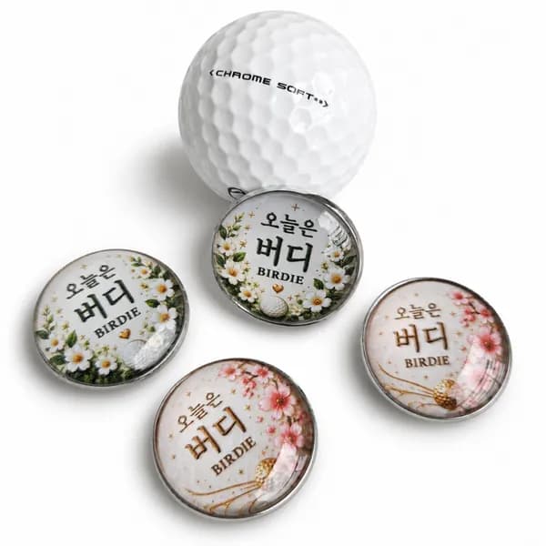 버디 볼마커 세트 볼마커 4개+자석클립 1개