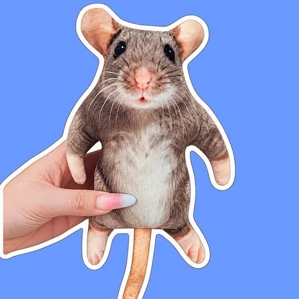 관절 생쥐 인형 그레이 25cm 1개