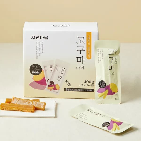 자연다움 고구마스틱 20g 20개