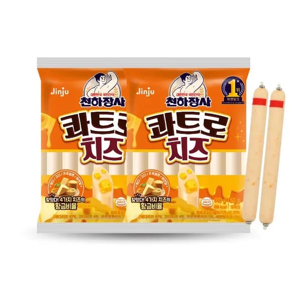 진주햄 천하장사 콰트로치즈 28g 16개입 2팩
