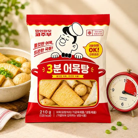 코주부 밀가루 없는 3분 어묵탕 210g 4팩