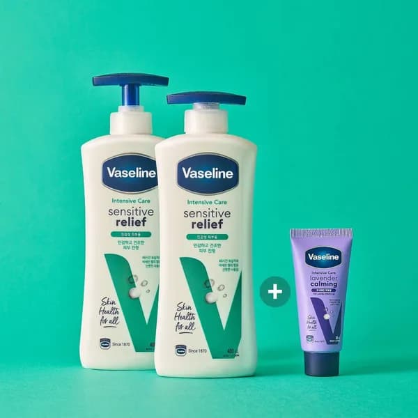 바세린 인텐시브 케어 로션 센서티브 400ml 2개 + 30ml 1개