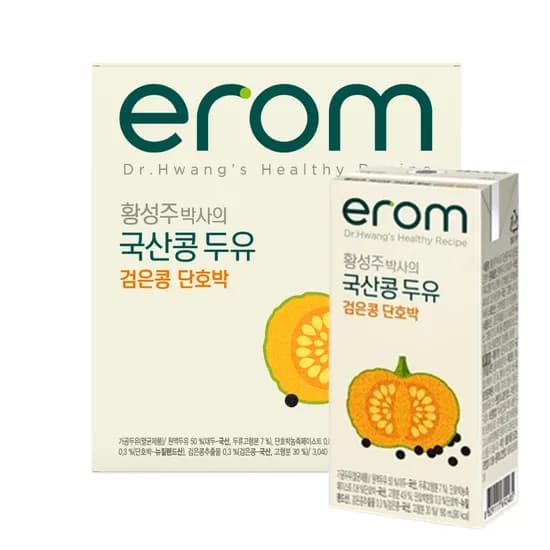 이롬 국산콩 단호박두유 190ml 16개 6,900원