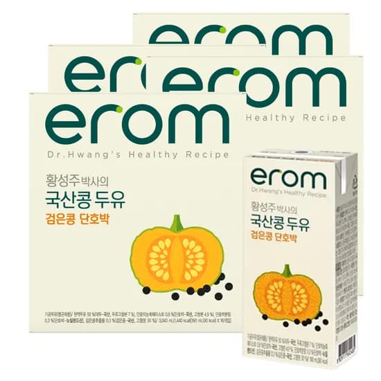 이롬 국산콩 단호박두유 190ml 64개 23,900원