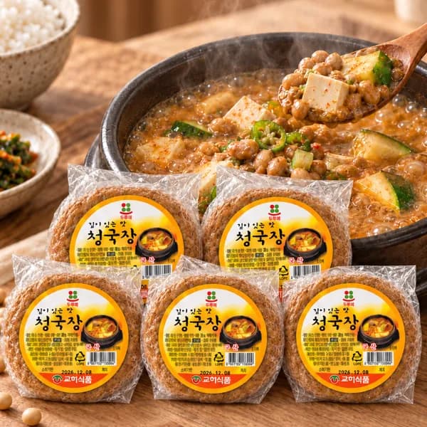국내산 청국장 찌개용 200g 5팩