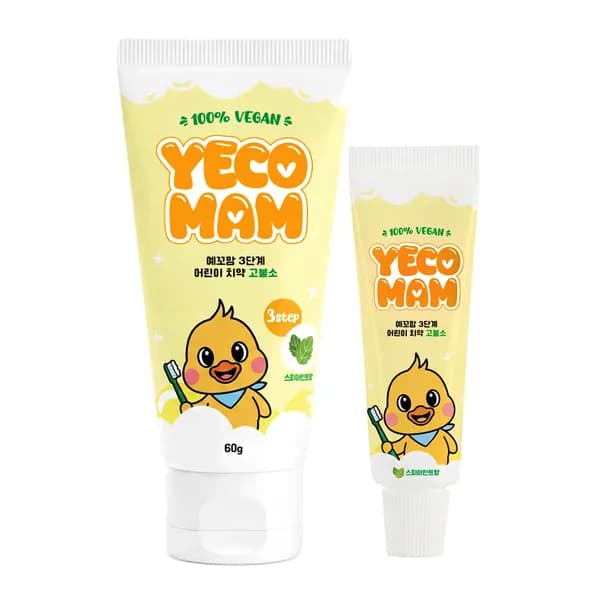예꼬맘 어린이 치약 3단계 75g 3개