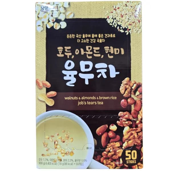 남양유업 호두 아몬드 현미 율무차 18g 50개 1팩 16,500원