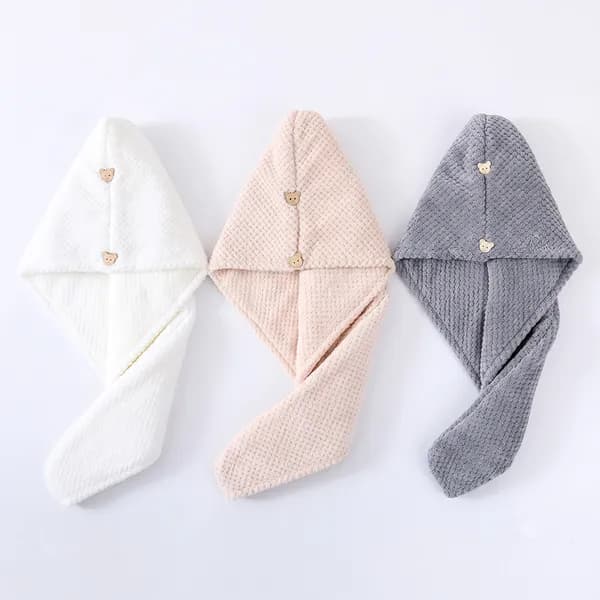 극세사 헤어 드라이 타올 그레이 1개 4,550원