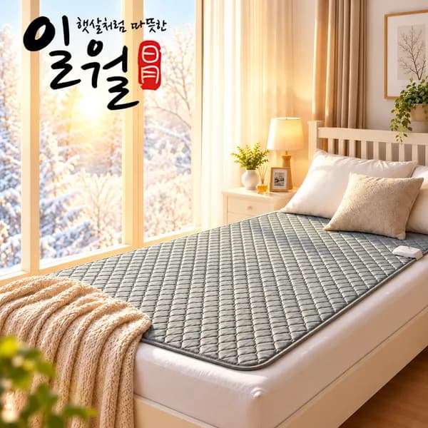 일월 웜슬립 카본 탄소매트 싱글 100x180cm 1개
