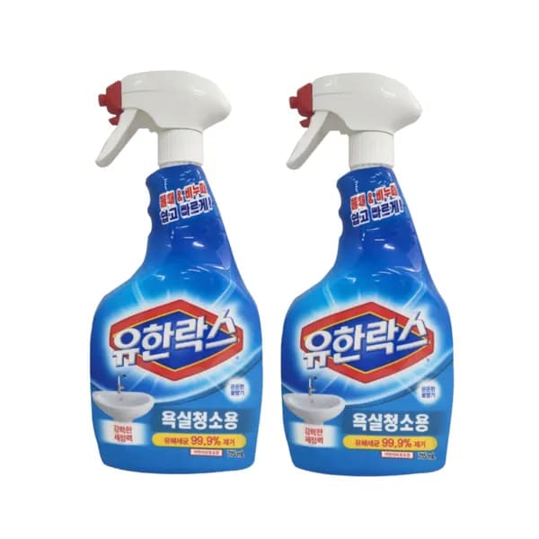유한양행 유한락스 욕실청소용 718ml 2개