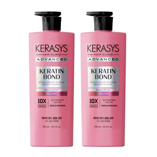 케라시스 케라틴본드 볼륨 샴푸 750ml 2개