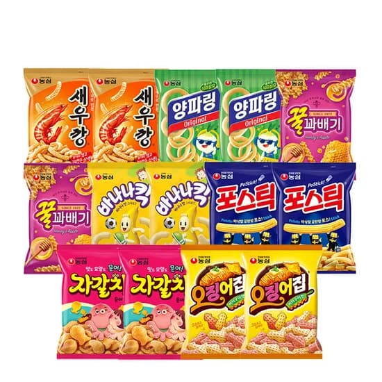 농심 스낵 세트 14개입 1세트