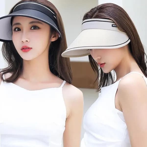 여성 햇빛차단 썬캡 URK-133 KWE7001 블랙 FREE 1개