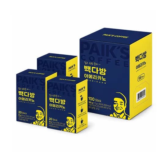 빽다방 아메리카노 스틱 1.6g 160봉 1개