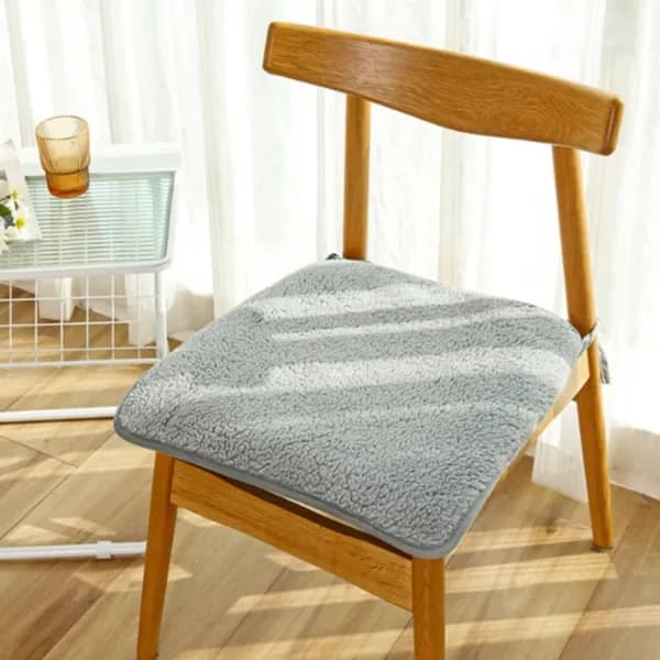 겨울 식탁의자 끈방석 블루 45x45cm 미끄럼방지 2개