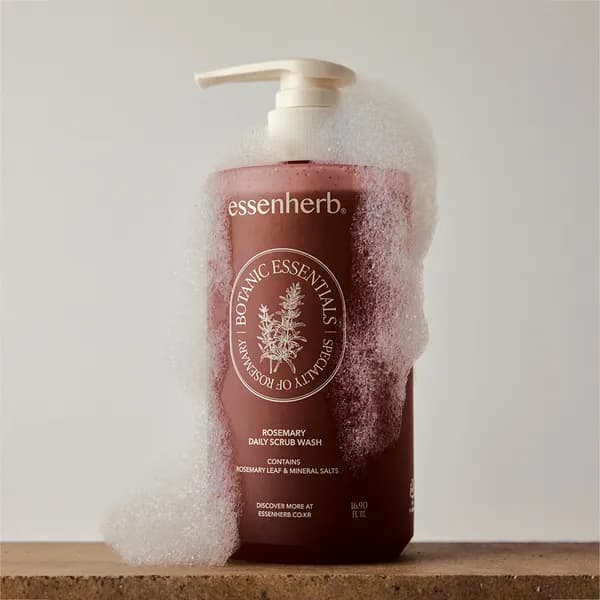 에센허브 로즈마리 데일리 스크럽 워시 500ml