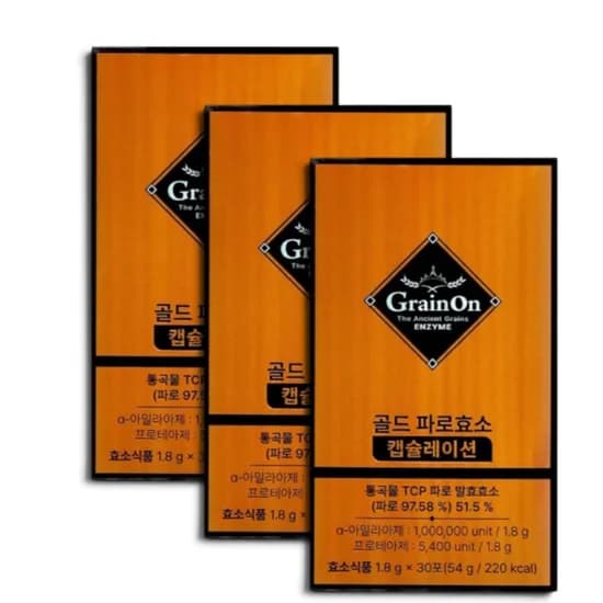 GrainOn 골드 파로효소 캡슐레이션 30포 3개