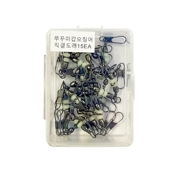 쭈꾸미 갑오징어 직결 삼각도래 10호 15개입