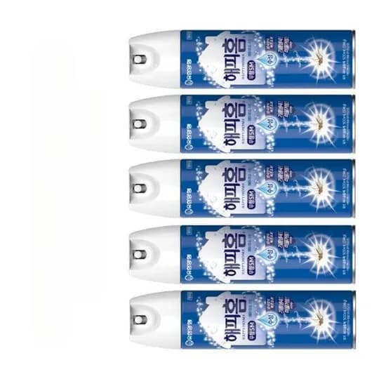 유한양행 해피홈 에어로솔 수성 무향 스프레이 500ml 5개입 1개