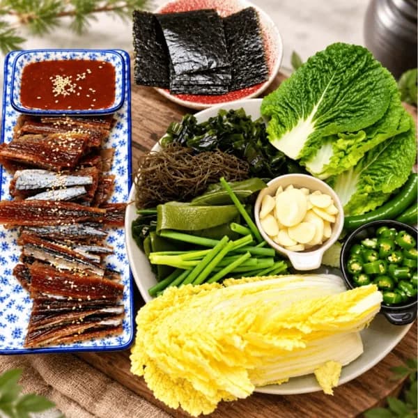 국내산 포항 구룡포 과메기 야채세트 500g 5개 1박스