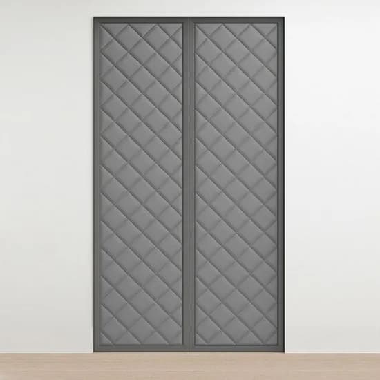 허피디 사계절 방수 자석흡착식 외풍차단커튼 그레이 100x210 1개