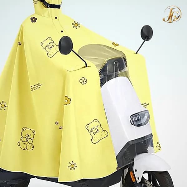 배달우의 자전거우의 판초 접이식챙 모자 옐로우 5XL 1개