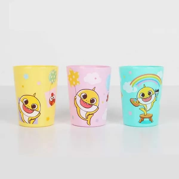 아기상어 어린이 물컵 200ml 3개