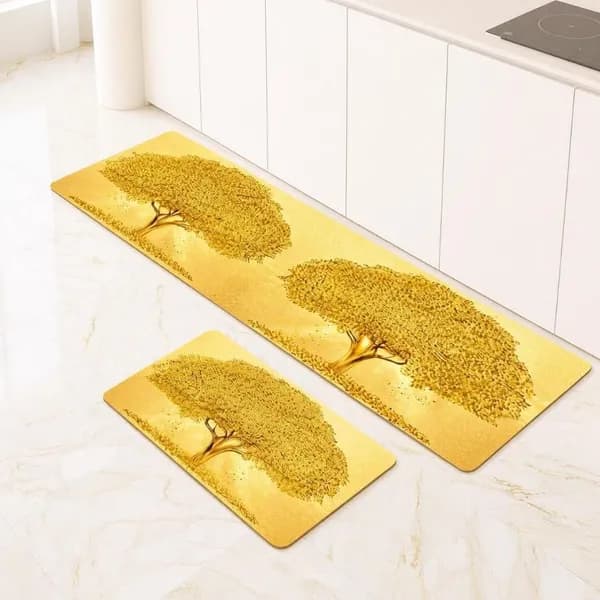 빨아쓰는 규조토 욕실 발매트 골드 60x40cm 1개