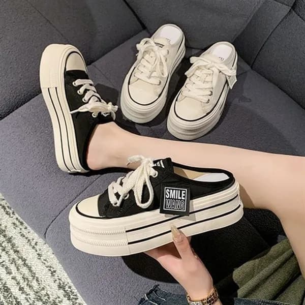 통굽 키높이 뮬 스니커즈 화이트 240mm 1개 17,600원