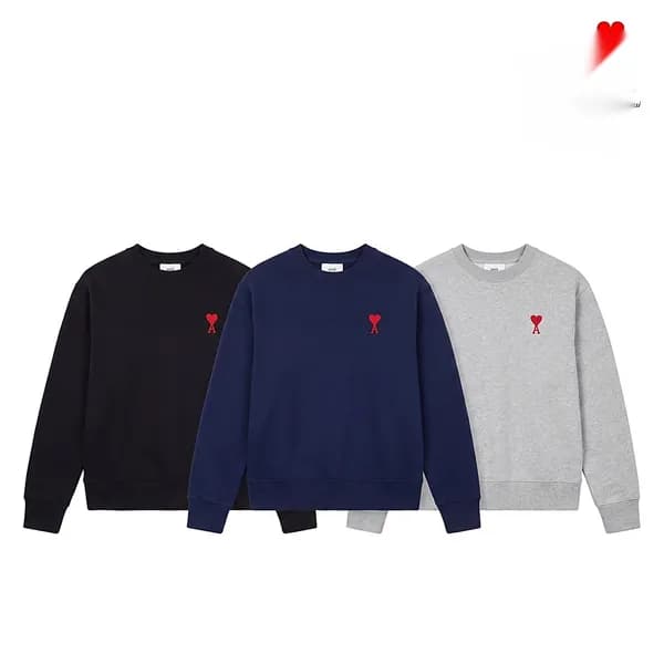 아미 남녀공용 스몰하트 베이직 맨투맨 블랙 XL 1개 62,900원