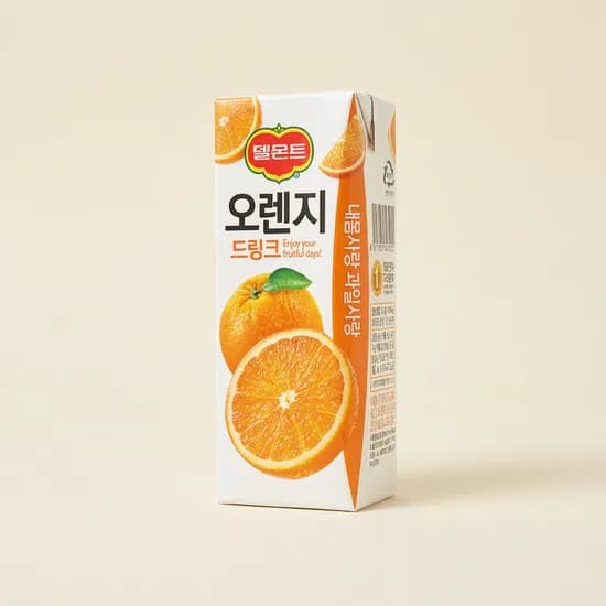 롯데 델몬트 오렌지 드링크 190ml 32개