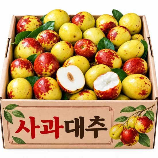 담과원 국내산 고당도 사과대추 2kg 1박스
