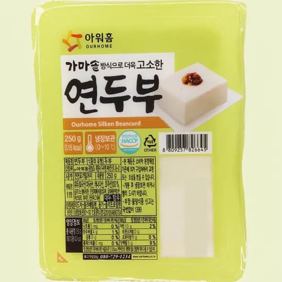 아워홈 연두부 250g 6개입 1개