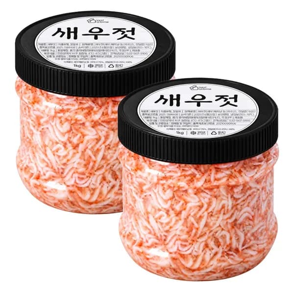 국내산 신안 새우젓 추젓 1kg 2병 19,800원