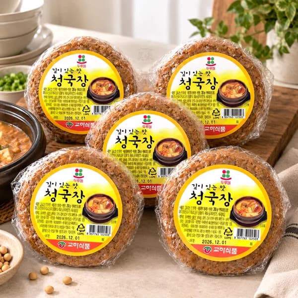 교하식품 청국장 찌개용 250g 5개