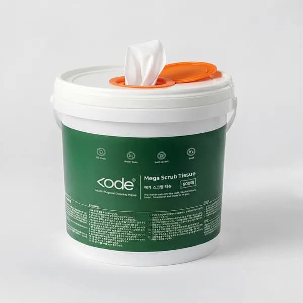 코드니처 메가 스크럽 초대형 세정티슈 600매 2.4kg