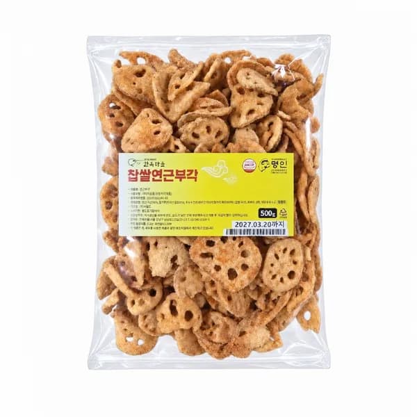 한옥마을 찹쌀 연근부각 대용량 500g
