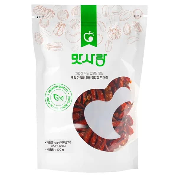 맛사랑 베트남 건고추 100g 1개
