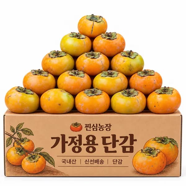26년 고당도 햇 단감 가정용 3kg 1박스