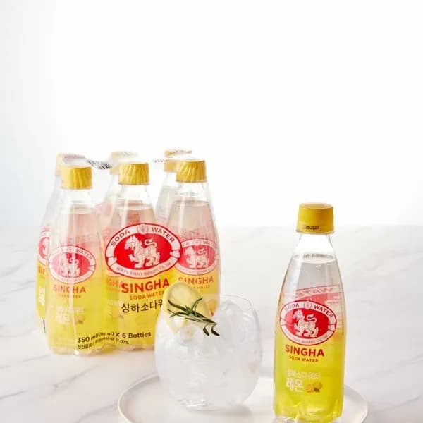 싱하 소다워터 레몬 탄산수 350ml 24개