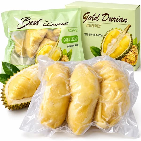 모르비엔 베트남 냉동 깐두리안 두리안과육 400g 2개