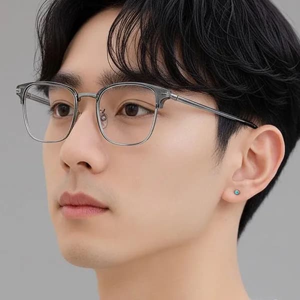 누아르디 하금테 블루라이트 차단 안경 실버