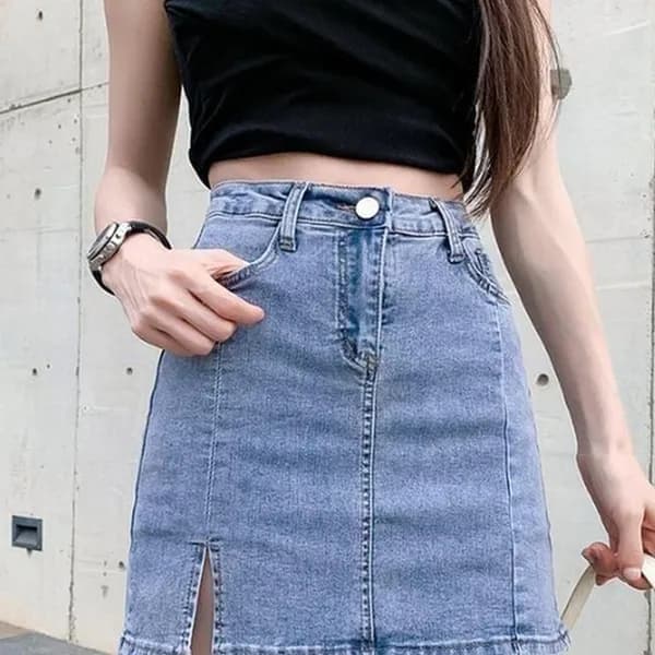 데님 미니 스커트 OHS-CWBS8322 블루 L 1개 13,830원