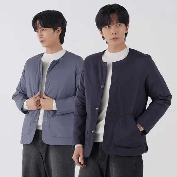 릴리전 남성 덕다운 경량 패딩 점퍼 그레이 100